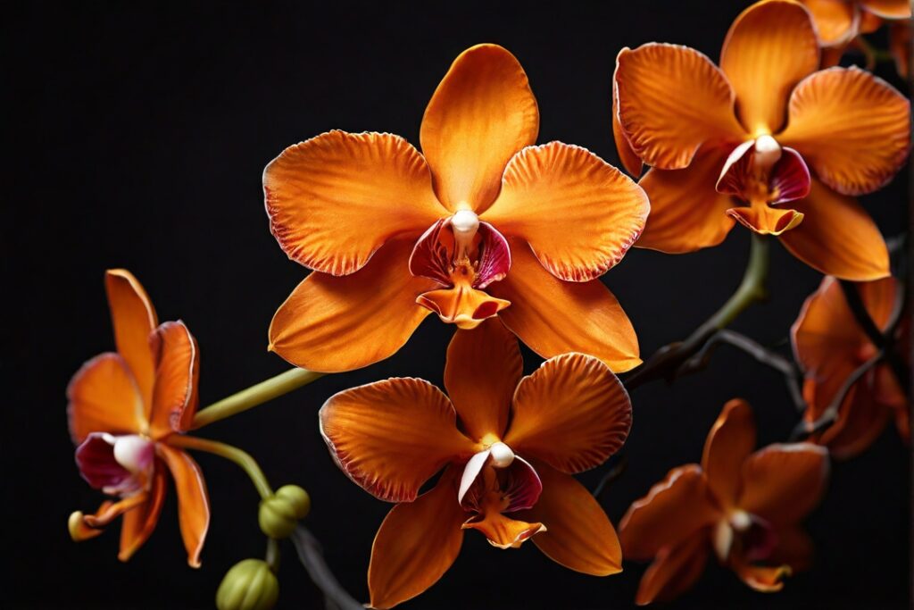 Orange orchids symbolism