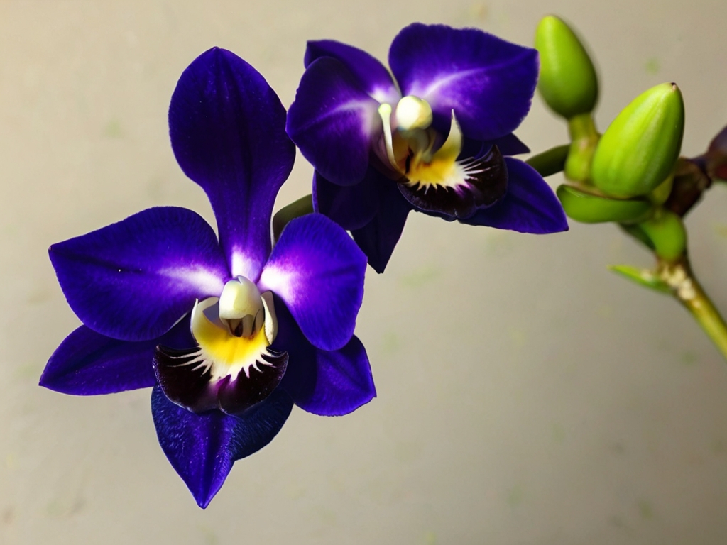Blue Dendrobium Orchids